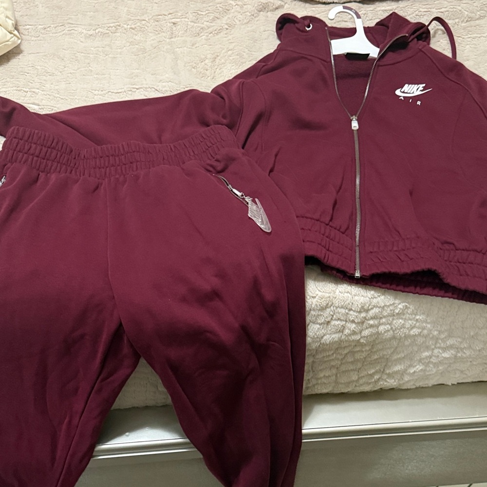 Nike Burgundy Tracksuit